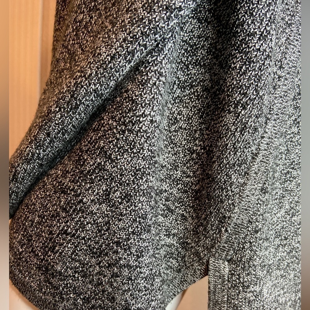 Calvin Klein~Oversized Cowl Neck Knit Pullover Sweater~Black & White~Size L - Picture 8 of 14